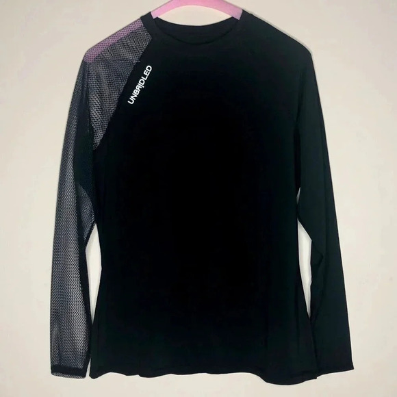 Unbridled Tops - Unbridled Mesh One-Sleeve Top, Size L, NWOT